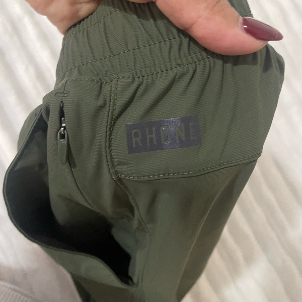 RHONE Olive Green Performance Drawstring Shorts - image 8